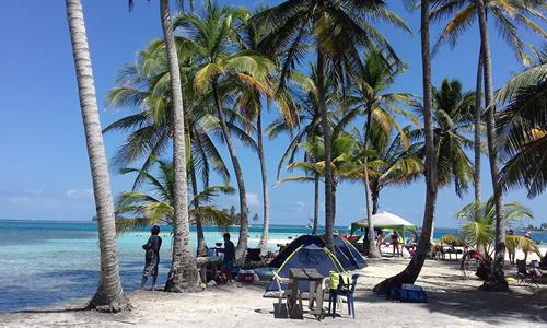  Camping Tents on Naranjo Chico Island