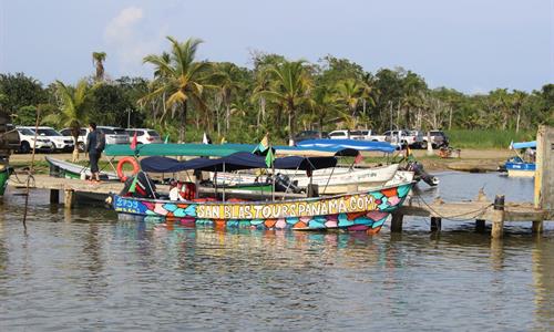 Drive to the port and then take a “lancha” which is a small boat to the islands. Drive to the port and then take a “lancha” which is a small boat to the islands.