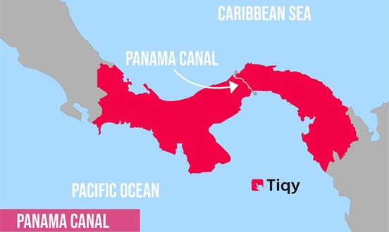 Panama Canal Map