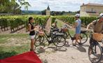 wine vineyards, Bike Electric Saint Emilion