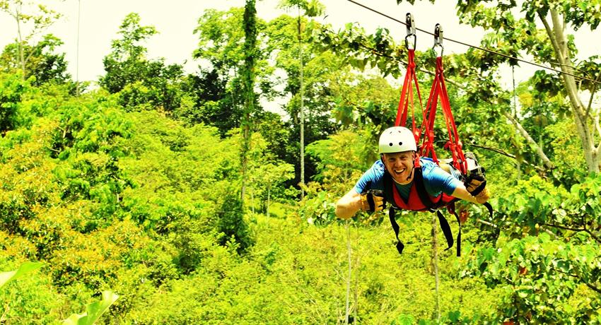Superman slide canopy, Jungle Experience with Canopy Tour