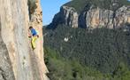 Rock Climbing man and view, Aventura Extrema de Escalada de Rocas 