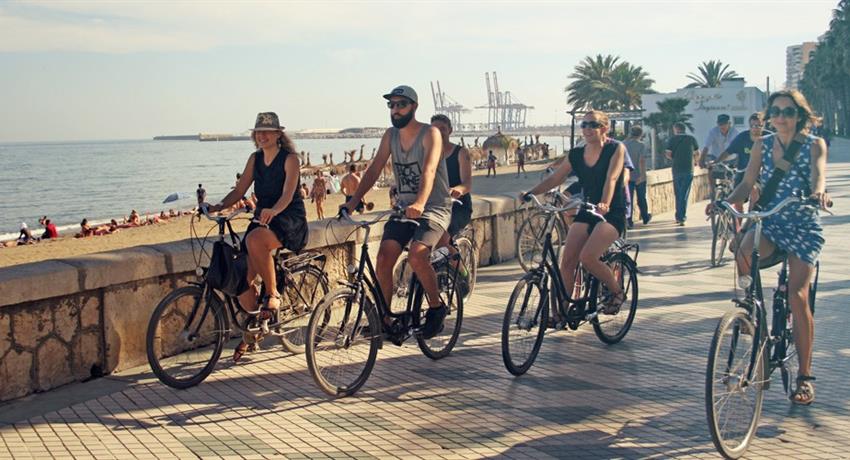 Beach Promenades, Coastal Bike Tour Malaga
