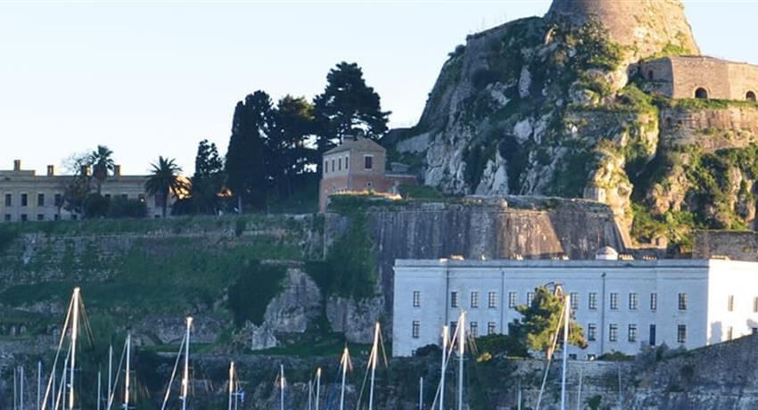 Corfu-Old-Fortress-and-Sea-tiqy, Corfu Town Walking Tour