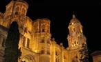 Tha Cathedral of Malaga at night - tiqy, Flamenco and Tapas Tour at Night