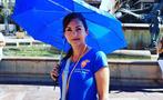 Local guide with a blue umbrella in front - tiqy, Free Tour of the Classical Valencia