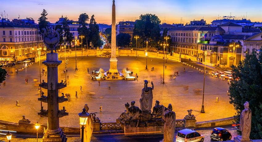 Guided evening tpur in the heart of rome popolo, Guided Evening Tour in The Heart of Rome
