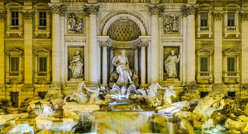 Guided evening tpur in the heart of rome trevi, Guided Evening Tour in The Heart of Rome