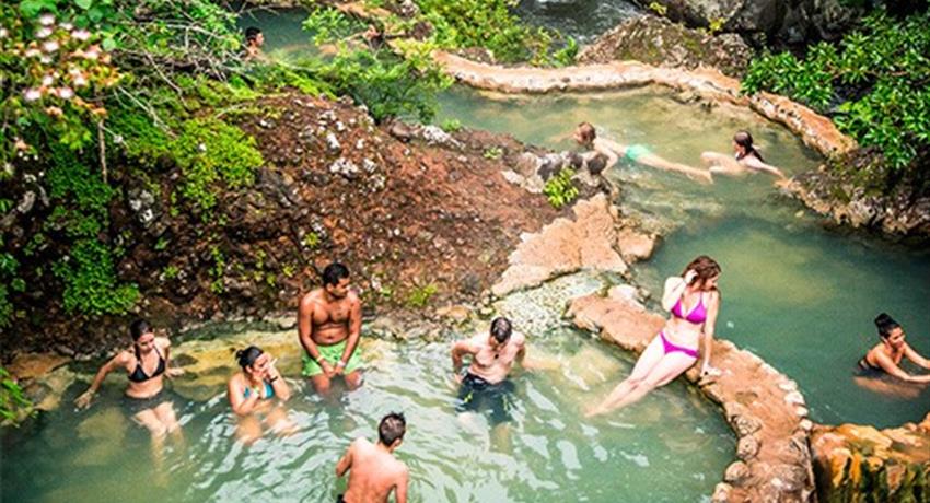 Termal pools, Hacienda Guachipelin Full Day Adventure