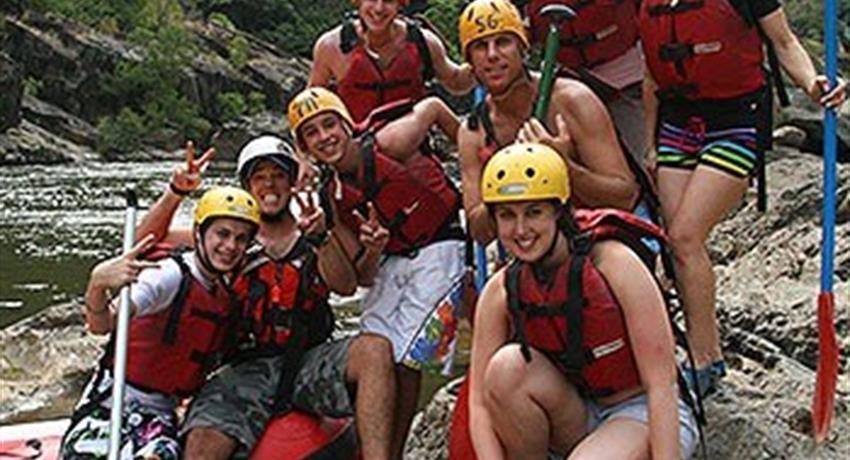 Half Day Rafting Barron River group of people, Half Day Rafting Barron River
