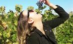 wine tour girl eating grapes, Half Day Wine Tasting Tour