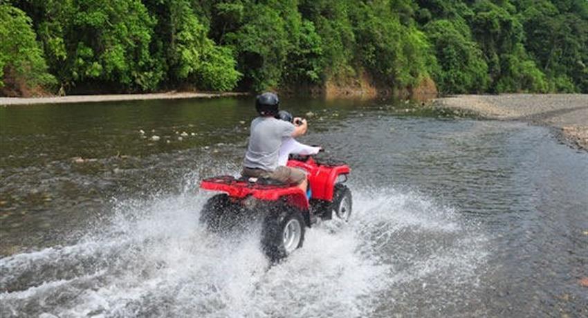 River riding, Jaco Adventure ATV Tour