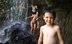 Say Hi to the camera Tiqy, Kalihiwai Falls Hike