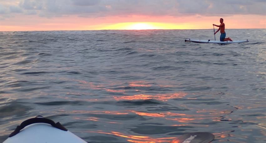Sunset, Manuel Antonio Nocturnal Paddle Boarding Tour