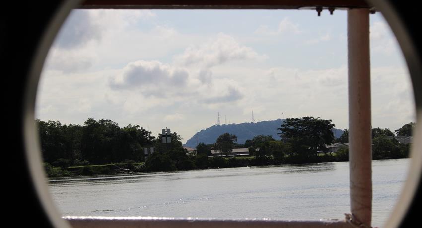 view of the greenery - tiqy, Partial Transit through the Panama Canal