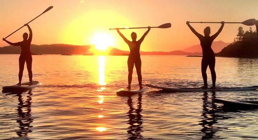 lessons of stand up paddle - tiqy, Tour de Paddle al Atardecer