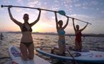 group of friends doing paddle - tiqy, Sunset Paddle Tour