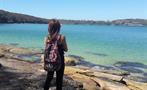 Sydney Coast Hike to Manly Beach girl, Sydney Coast Hike to Manly