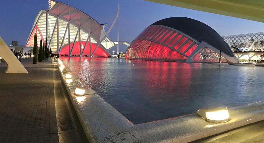 Valencia Night tour on segway aquarium, Recorrido por Valencia de Noche en Segway
