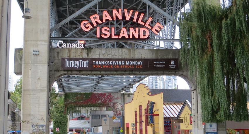 Granville Island, Recorrido por la Ciudad Vancouver
